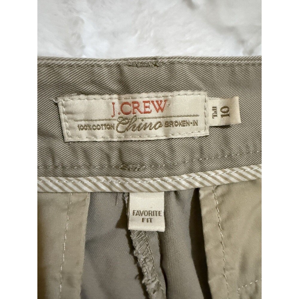 J. Crew Pants Womens 10 Tall Khaki Trousers Favorite Fit Business Career Work - Picture 4 of 6